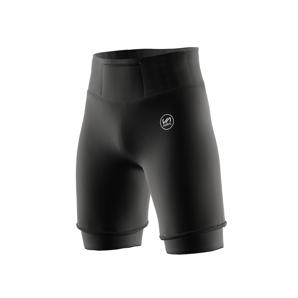 Short Ultradistancia Con Malla Corta Interior 6 bolsillos - OLIMPO CARBONO