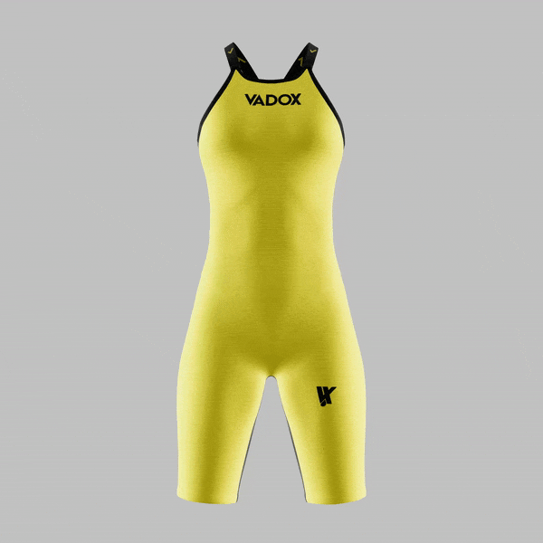 Vadox Bañador Competicion Mujer F14 Closed Back Yellow-Black