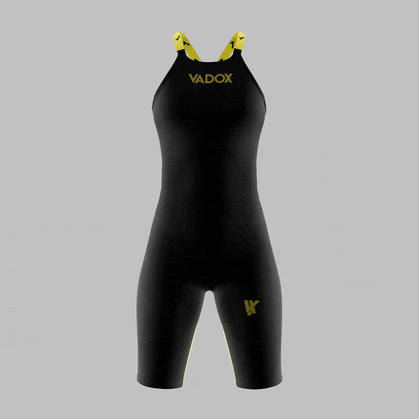 Vadox Bañador Competicion Mujer F14 Closed Back Black-Yellow