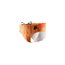 Slip Natación Hombre 10 cm ORANGE DYE