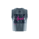 Camiseta Crop Top Sin Mangas Mujer XFIT TOP STRONG IS FUNCTIONAL