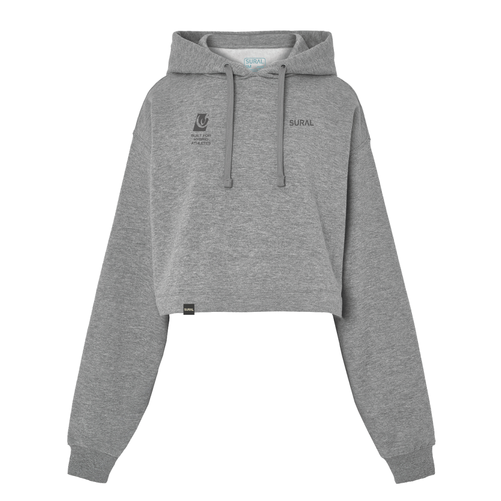 HYBRID MAMUT -Sudadera Crop Top Cotton Capucha Woman - NOVA