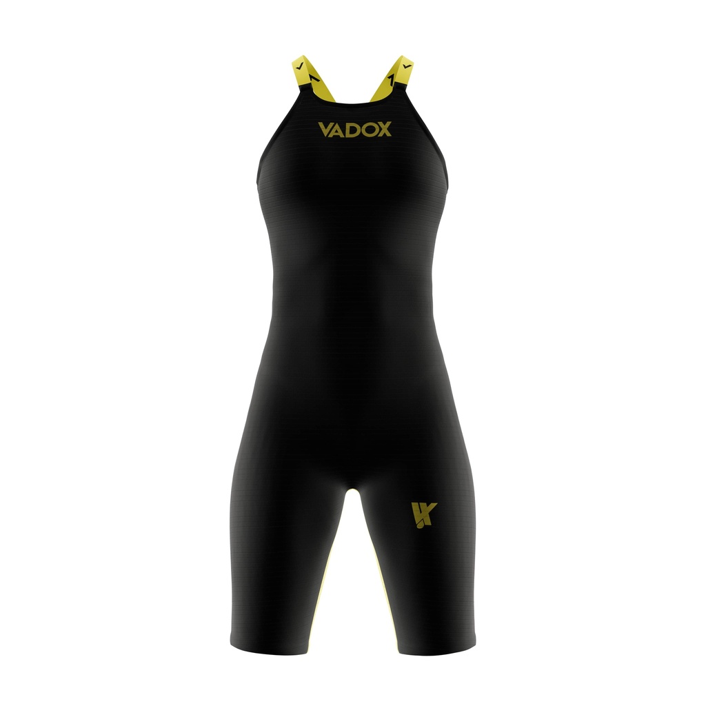 Vadox Bañador Competición Mujer F14 Closed Back Black-Yellow