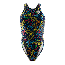 Bañador Natación Mujer Tirante Ancho MUSIC COLOURS