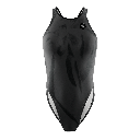 Bañador Natación Mujer Tirante Ancho BLACK DYE