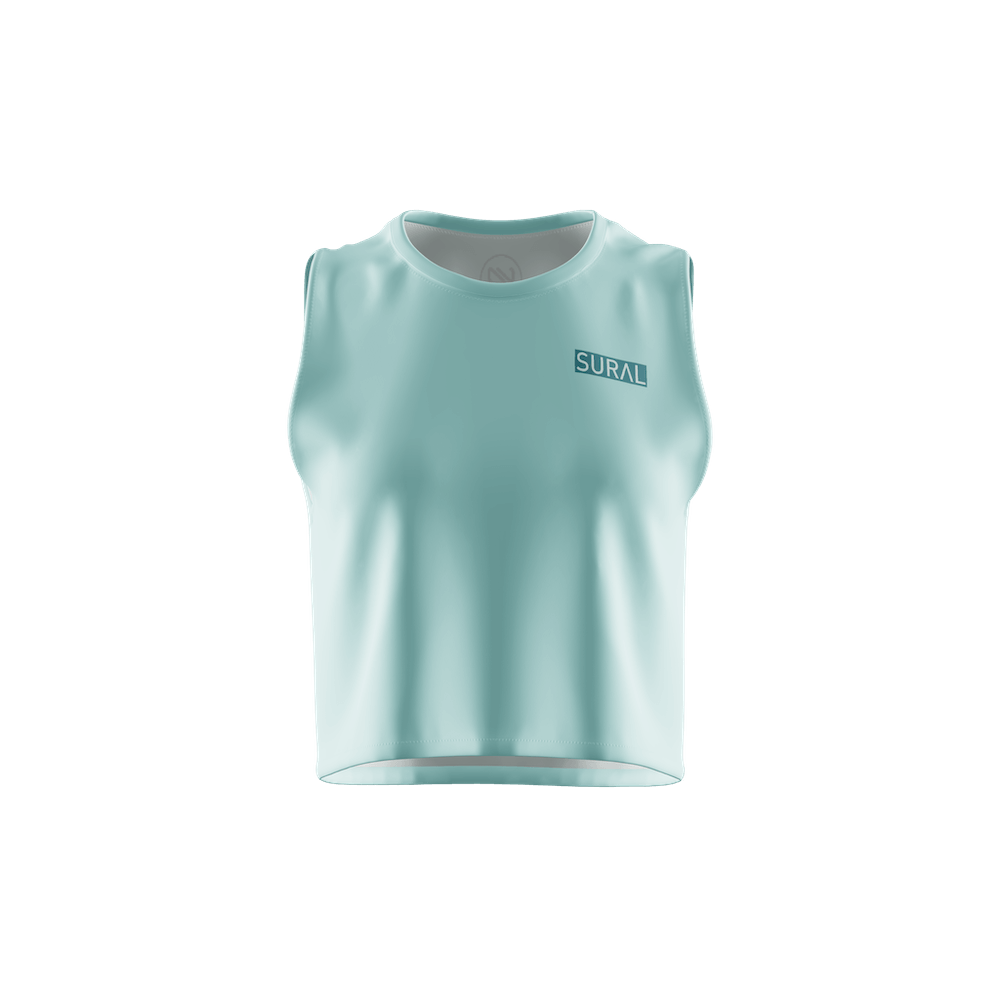 Camiseta Crop Top Sin Mangas Mujer XFIT TOP ENGINE