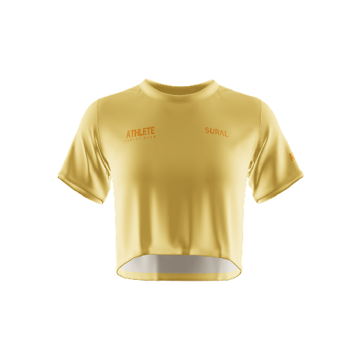 [XT-752-ATHLETE] Camiseta Crop Top Manga corta Mujer XFIT CROP SURAL - ATHLETE