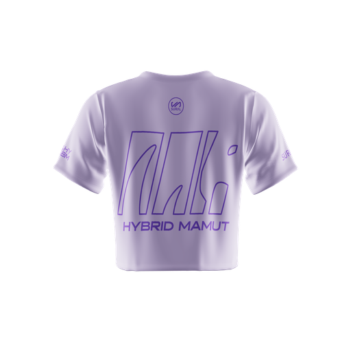 [HMAMUT-TMX752] HYBRID MAMUT - WOMAN CROP TOP SHORT SLEEVES TRAINING & COMPETITION  CUSTOM TEAM