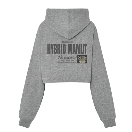 [HYBRID MAMUT-TCL-KG02-NOVA] HYBRID MAMUT -Sudadera Crop Top Cotton Capucha Woman - NOVA