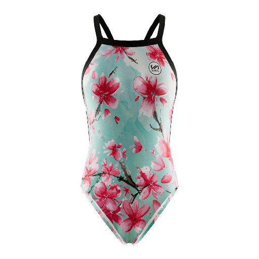[SW2252] Bañador Natación Mujer Tirante Estrecho BLOSSOM
